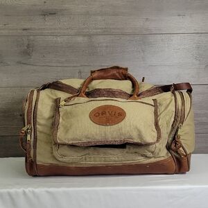 Orvis Men's Canvas Leather Travel Duffel Bag